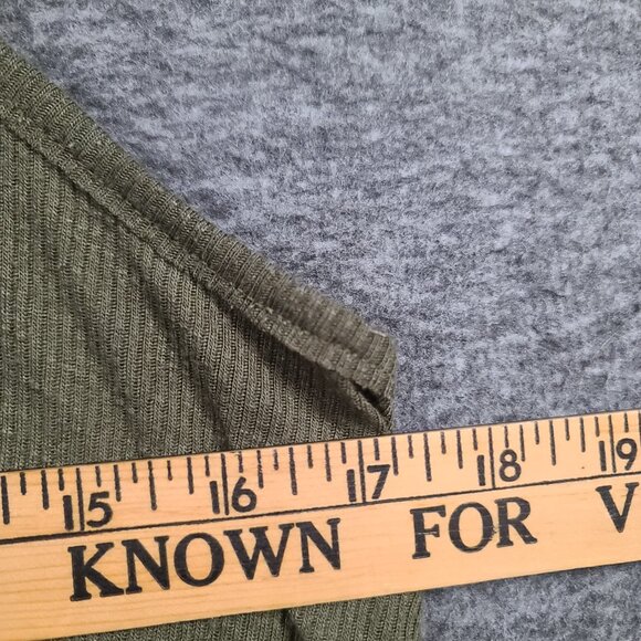 Free People Made in the USA Women's Army Green Tank Top Size Small - Picture 7 of 8
